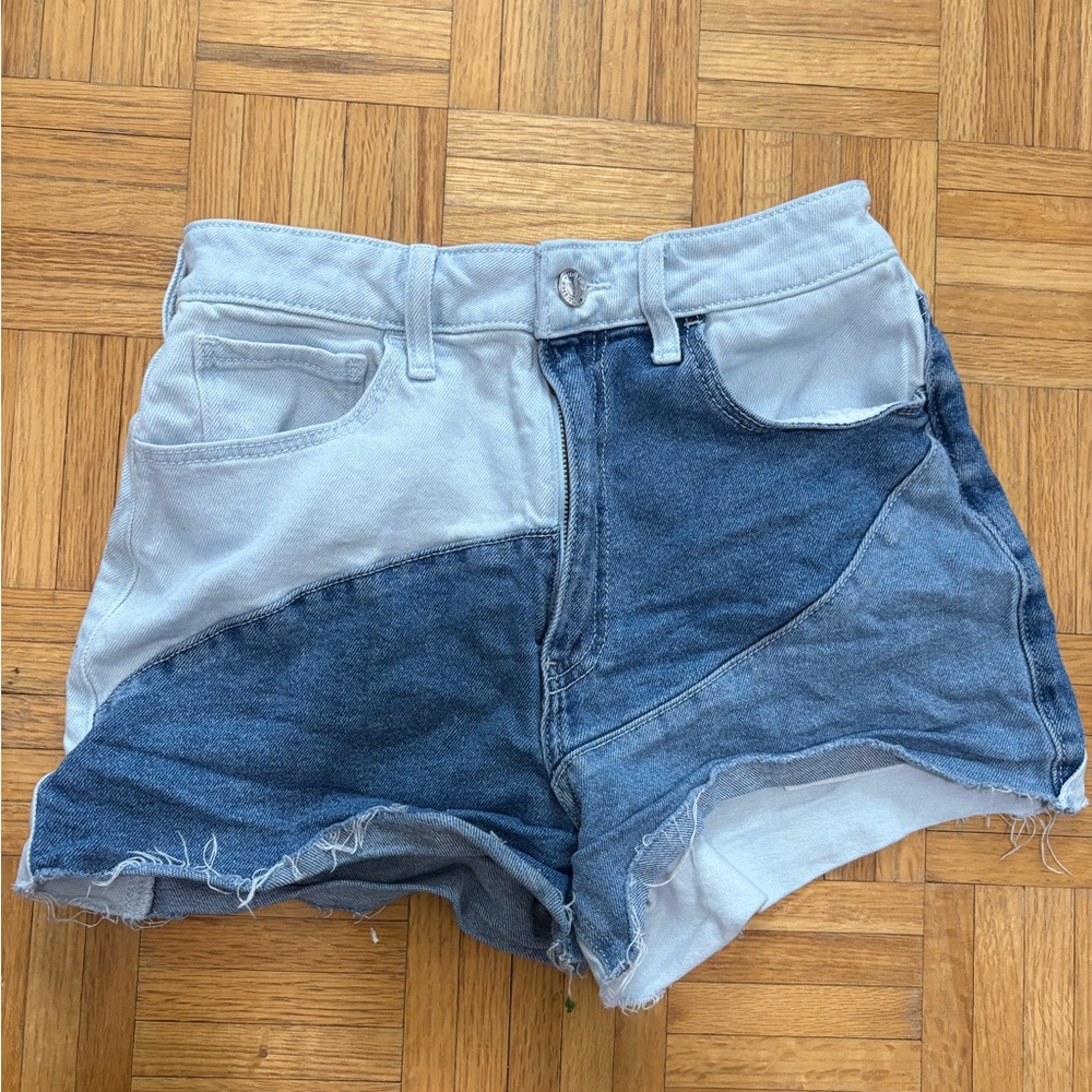 Two-Tone Vintage Inspired Hollister Denim Shorts